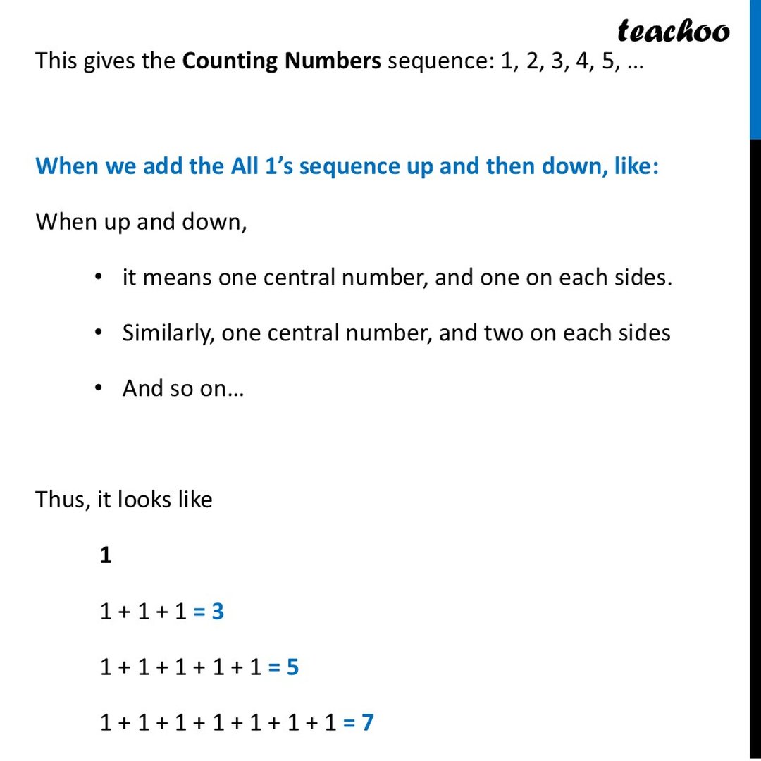 Which sequence do you get when you start to add the All 1's sequence