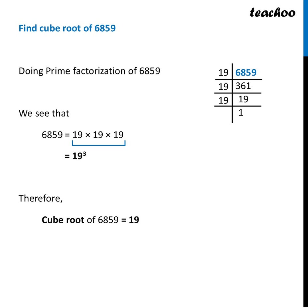 Finding Cube Root using Prime Factorisation - Explained with Examples