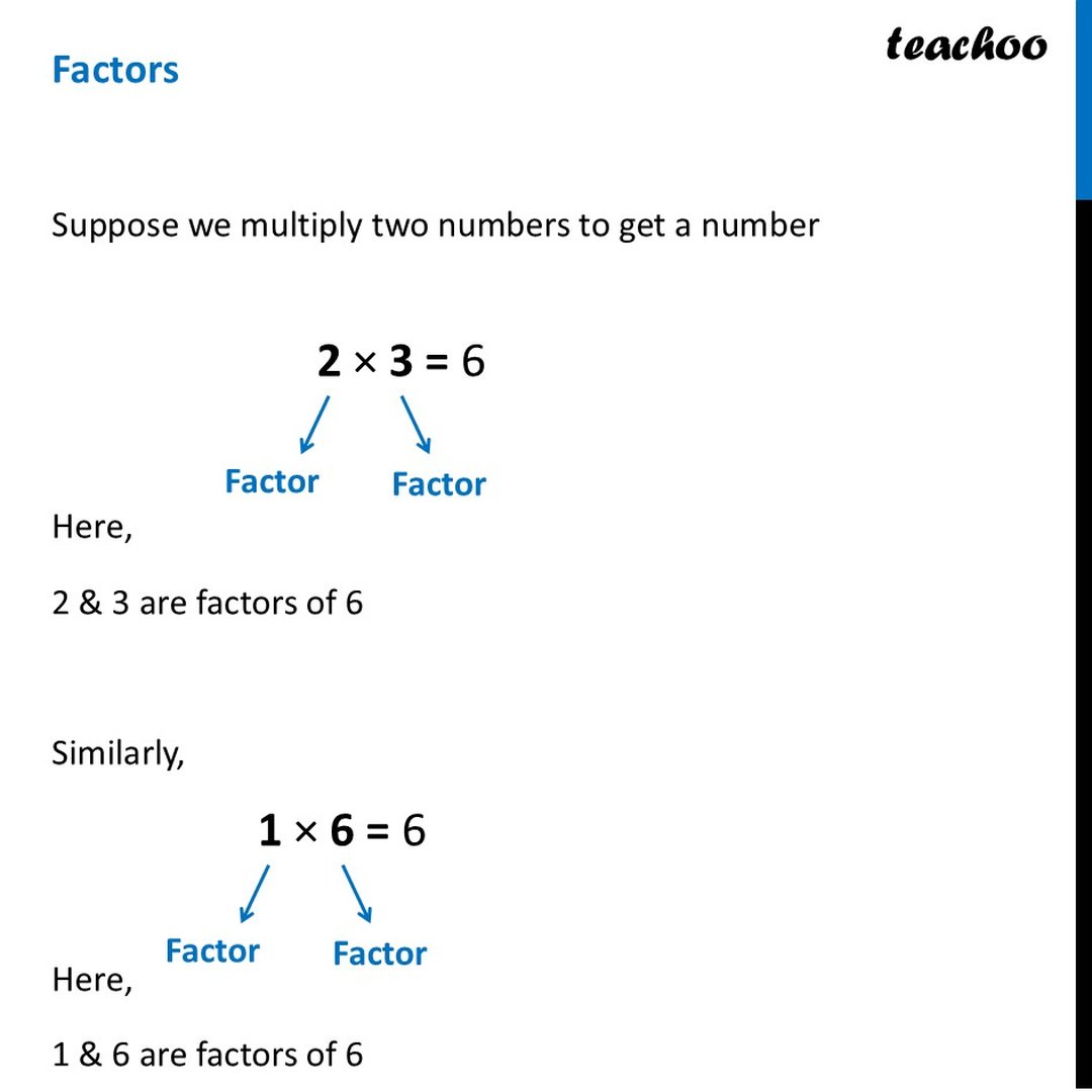 What are factors? - Properties, Examples [with Practice Question]