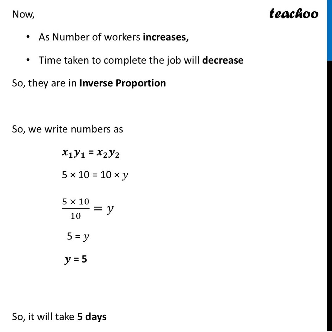 How to solve questions with Inverse Proportion? - [with 2+Examples]