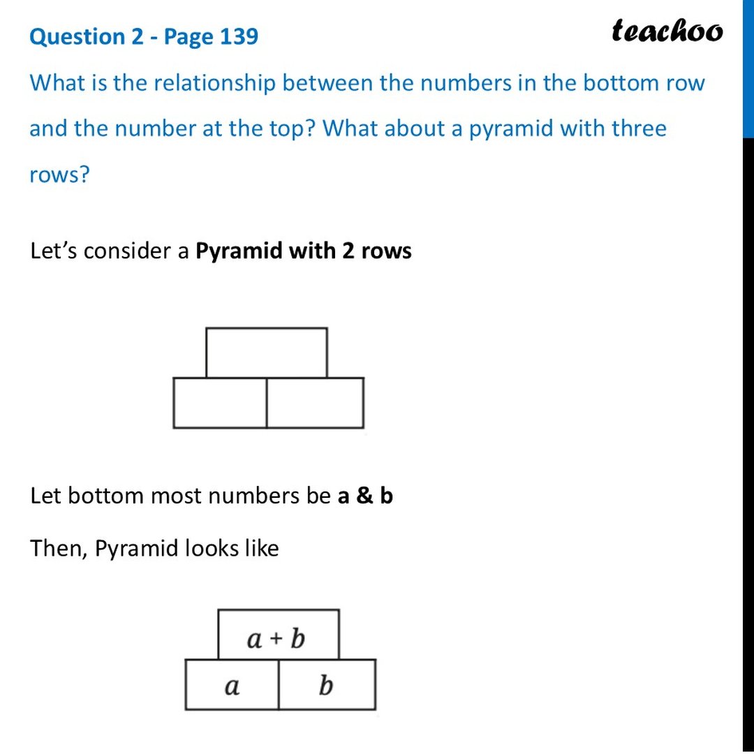 [Maths] What is the relationship between the numbers in the bottom row