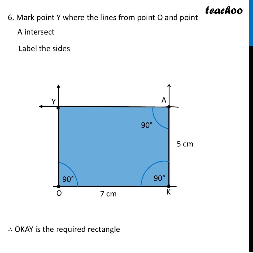 Constructing Rectangles - Step-by-Step Explanation [Teachoo]