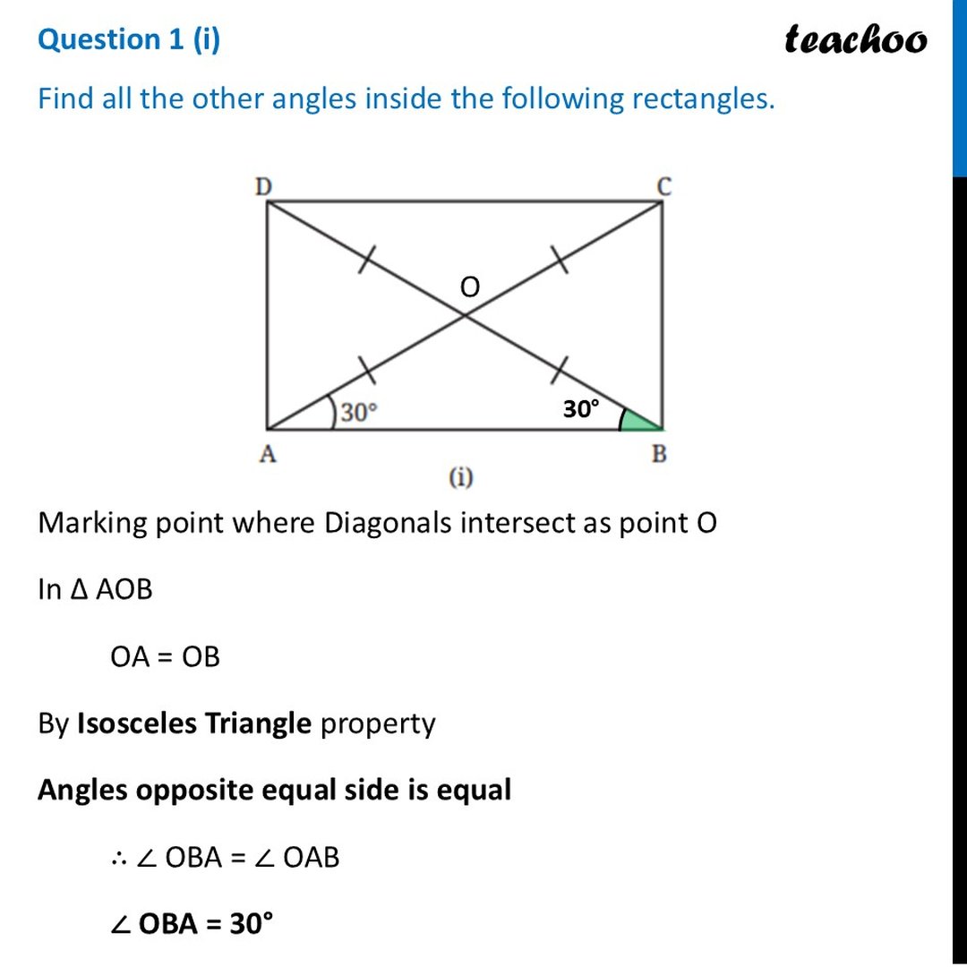 [Class 8] Find all the other angles inside the following rectangles.