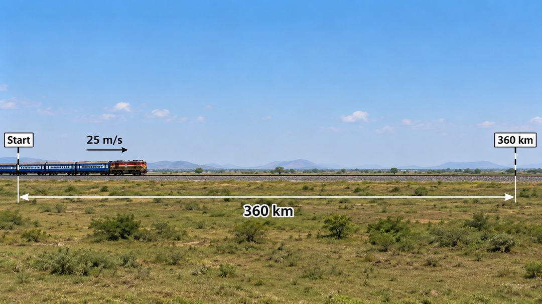 Question 3 - A train travels at - Measurement of Time an - [Teachoo]