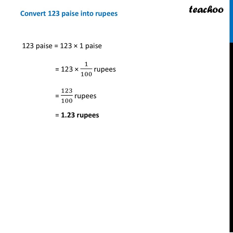 [Ganita Prakash] Rupee-Paise Conversion - Class 7 Maths - Teachoo