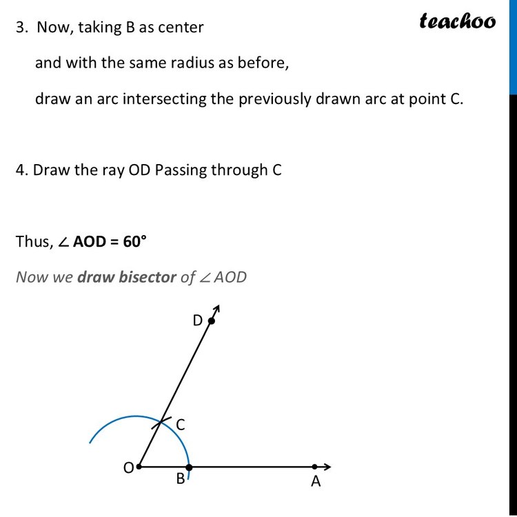 Construction of a 30 Degree Angle (Step by Step) - Ganita Prakash