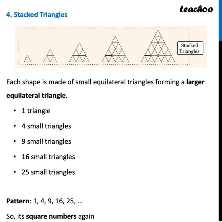 Pattern In Shape Sequences Can you recognise the pattern in each of the sequences in Table 3