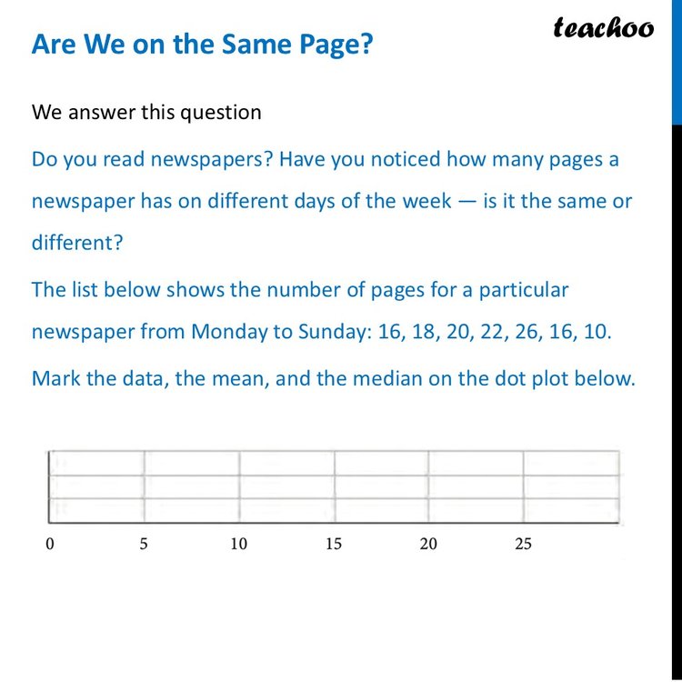 Are We on the Same Page? With Questions [Class 7 Connecting The Dots]