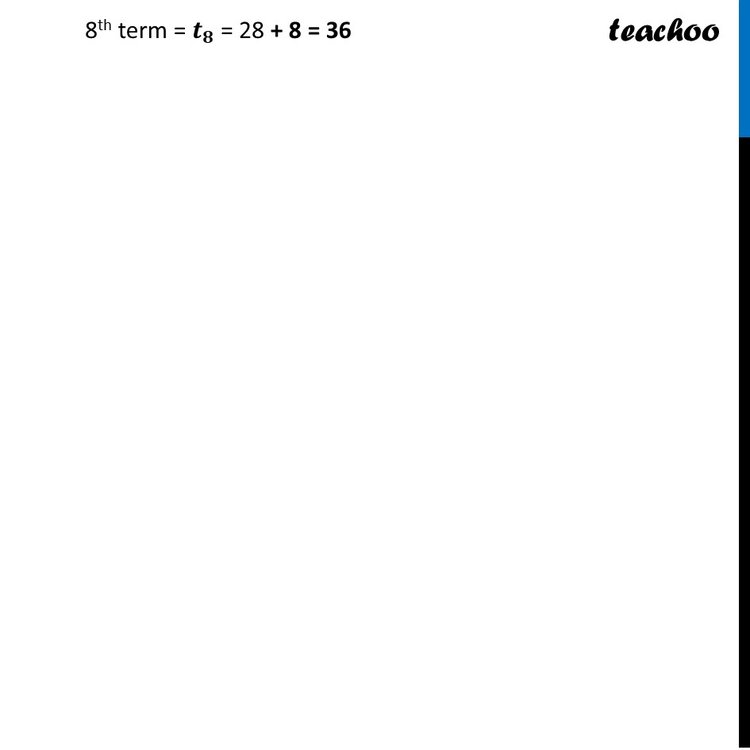 T8 Numbers Can you write t5, t6, t7 and t8 for the sequence of triangular numbers