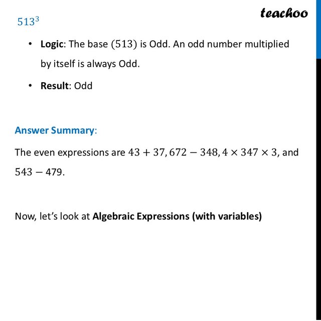 Parity of Arithmetic Expressions - with Examples [Number Play]