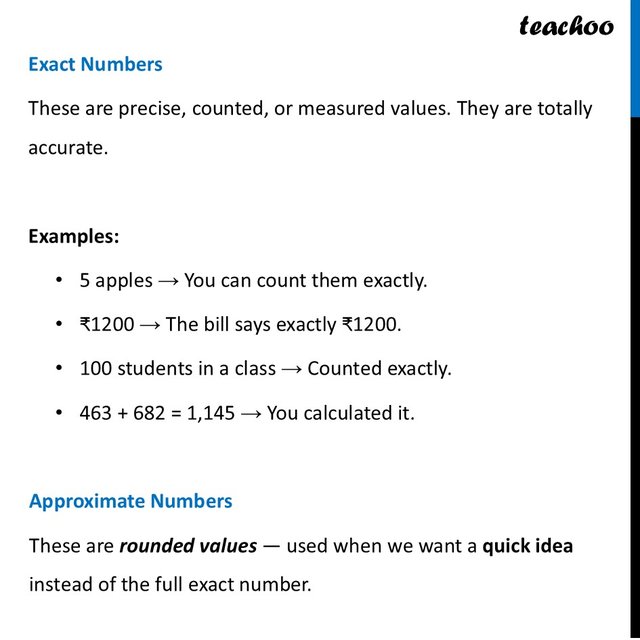 What are Exact and Approximate Values? - Difference (with examples)