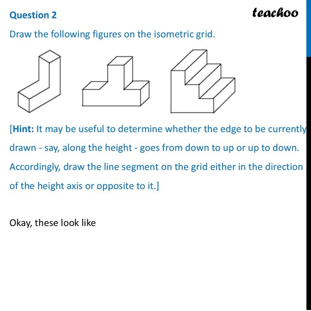 [Ganita Prakash] Draw the following figures on the isometric grid