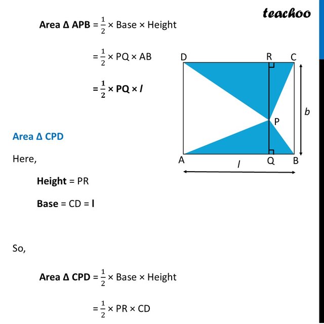 What fraction of the total area of the rectangle is the area of the