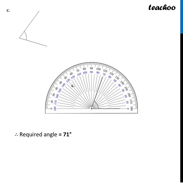 Measure and write the degree measures for each of the following angles