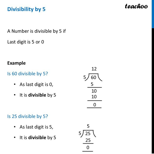 [Number Play] Divisibility by 5 and 10 - Method + Examples