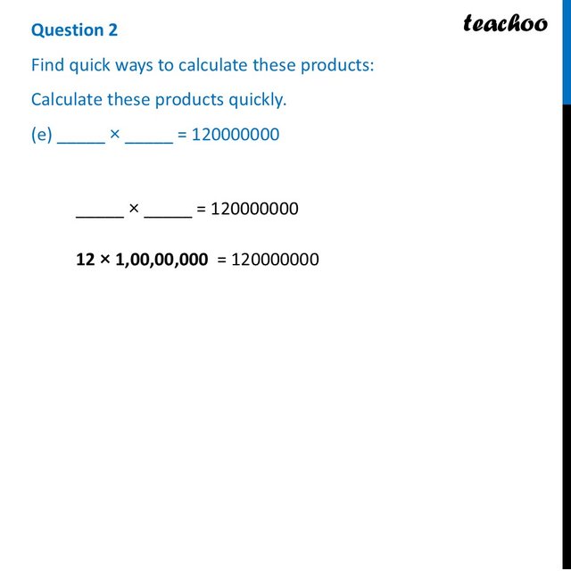[Class 7 Maths] Calculate these products quickly (a) 25 × 12
