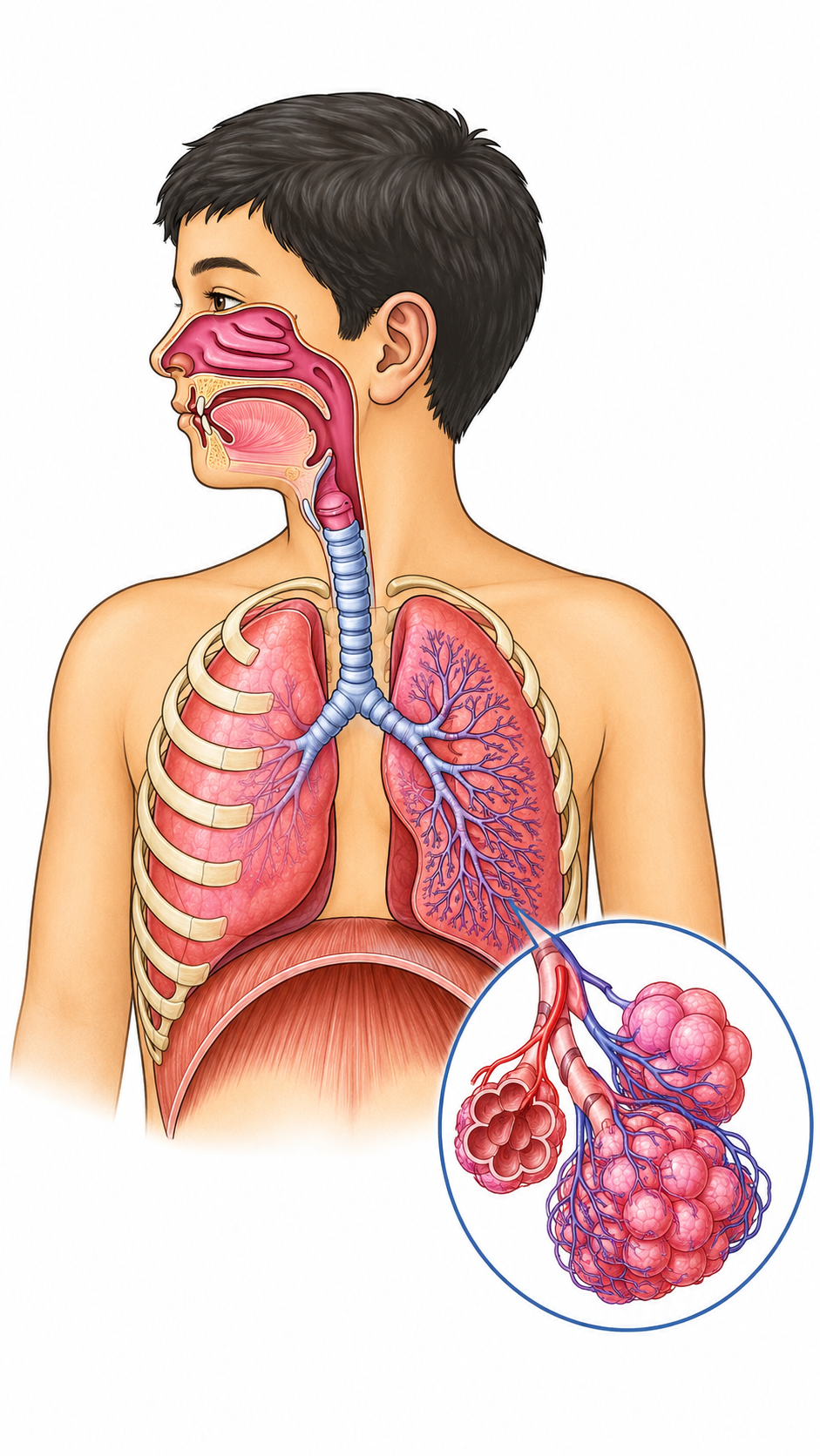 9.2.1 Respiration in Humans - Life Processes in Animals - [Teachoo] - Concepts