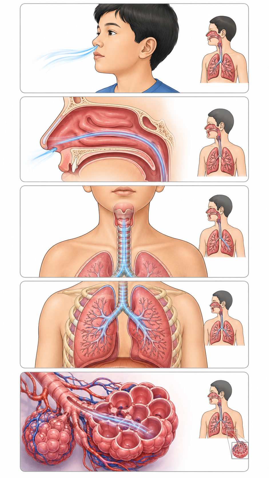 part 2 - 9.2.1 Respiration in Humans - Concepts - Chapter 9 Class 7 - Life Processes in Animals (Curiosity) - Class 7