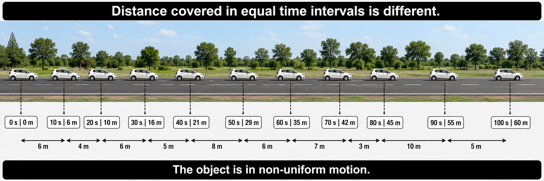 Question 10 - Data for the motio - Measurement of Time an - [Teachoo] - Questions at the end of the chapter